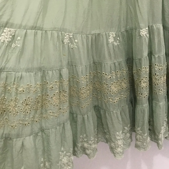 Johnny Was Elegant Green Sleeveless Dress Size XS - Picture 3 of 9